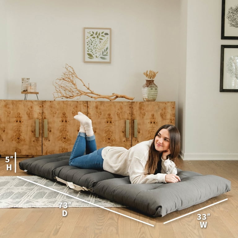 Big Joe Chameleon 4-in-1 Lounger, Charcoal Soft Twill - Walmart.com