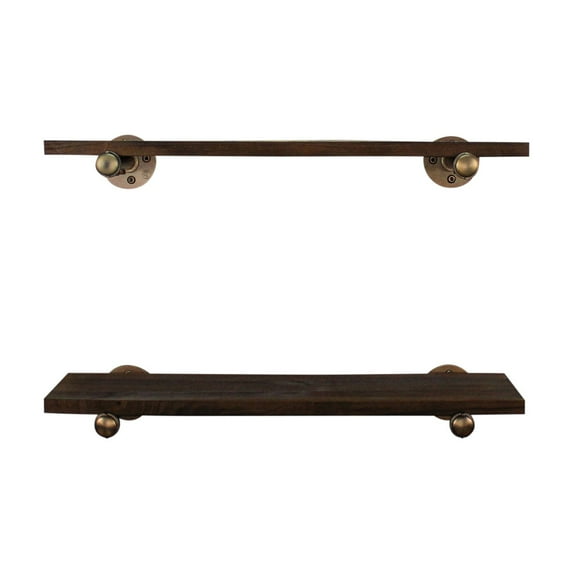 Furniture Pipeline Honolulu Industrial Farmhouse Shelf - Set of 2