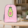 thumbnail image 5 of Susaid Cute Avocado Print Clear Backpack See Through Transparent Plastic Clear Bookbags for School, College, Stadium,Work, 5 of 7