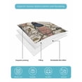 thumbnail image 5 of Quilts Twin Size, Vintage Birds Soft Comforter Bedding Set for Bed, Country Envelope Postmark Farmhouse Botancial Lightweight Quilted Bedspread with Pillow Cover(2 Pieces) for All Season, 68x86 Inch, 5 of 6