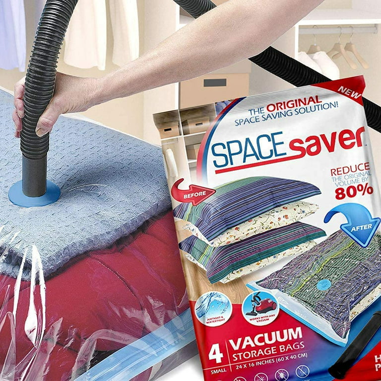Spacesaver's Space Saver Vacuum Storage Bags (Large 10 Pack) Save 80% on  Clothes Storage Space - Vacuum Sealer Bags for Comforters, Blankets,  Bedding