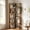 Light Brown, variant on Fnova 64.9" 6 - Tier Industrial Corner Bookshelf, Modern Wood L-Shaped Bookcase with Anti-Tip, Freestanding Corner Display Shelf Storage Organizer