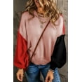 thumbnail image 1 of FOLUNSI Vibrant Colorblock Sweater - Bishop Sleeves, Stylish & Cozy!, 1 of 8