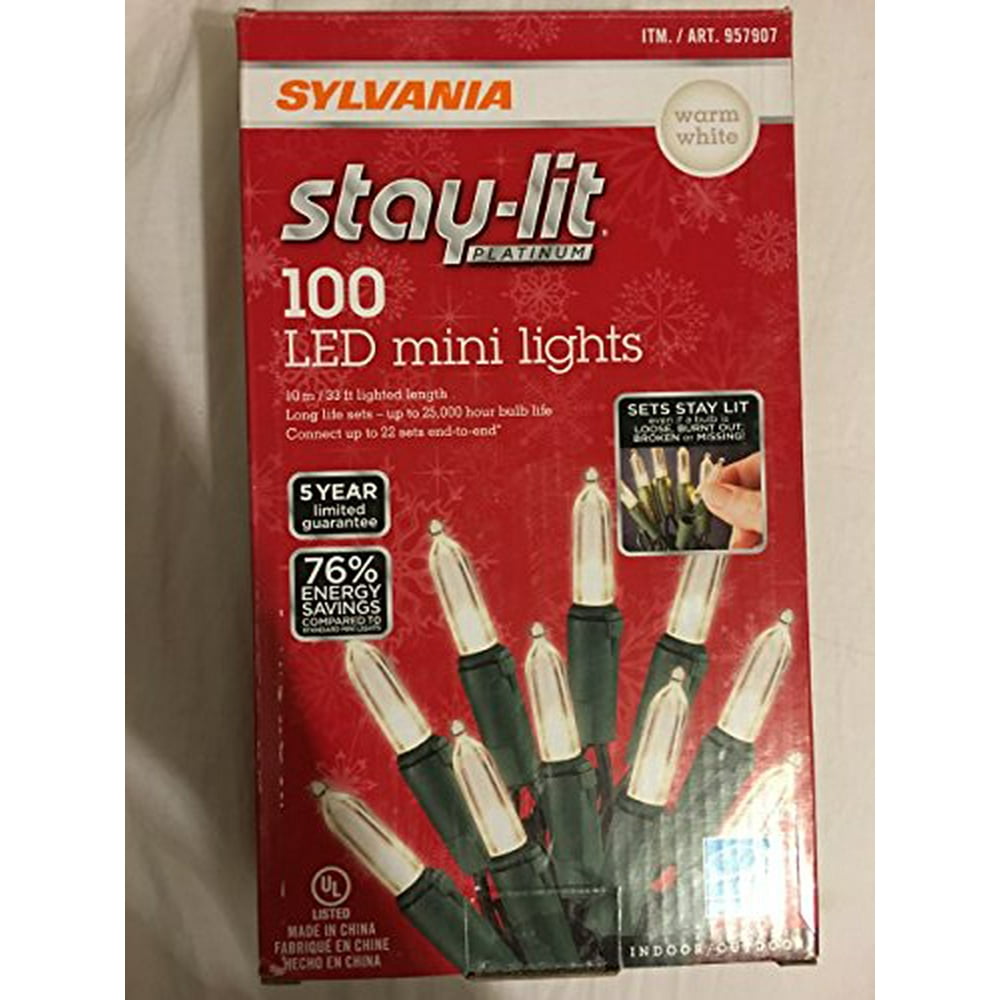Sylvania StayLit Platinum LED Indoor/Outdoor Christmas String Lights