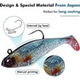 thumbnail image 4 of Señuelos blandos para carpa, lucio, trucha Bar3, pesca con crankbait con anzuelos Bkk o Vmc ultra afilados, fórmula japonesa, señuelo de pesca depredador para agua salada y fr, 4 of 5