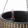 thumbnail image 3 of 10" Self Watering Bronze Hanging Basket Flower Planter, 3 of 8