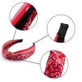 thumbnail image 3 of 6 Piezas Diadema con Nudo Superior Diademas Boho de Paisley Diademas con Nudo Cruzado Vintage Diadema con Nudo Retorcido Diadema Ancha Compatible con Mujeres y Niñas, 3 of 5