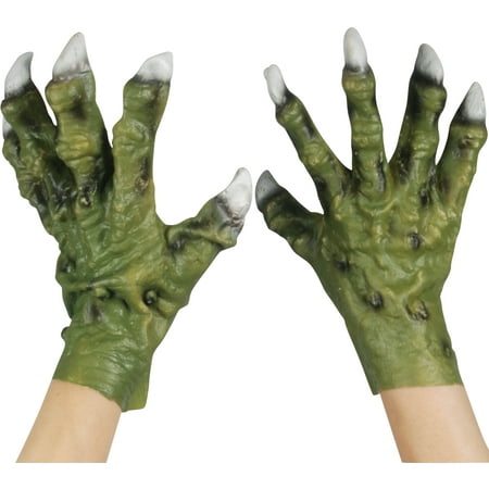 Star Power Monster Hands With Thick Fingers Gloves, Green, One-Size