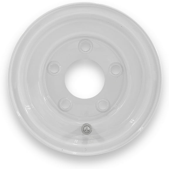 SteelMaster Steel Trailer Wheel 8x5.375 5 on 4.5 Bolt TR412 White Stamped