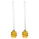 thumbnail image 1 of Uxcell 2 Pcs Varilla de Mezcla de Miel de Vidrio, 7" Diseño en Espiral No Goteo Varita para Miel Accesorio de Cocina para Mermelada Jarabe, Amarillo Dorado, 1 of 6