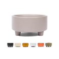 thumbnail image 1 of Waggo Uplift Cuenco de cerámica para perros de razas pequeñas, medianas y grandes, pesado y duradero, plato de comida y agua para mascotas, apto para lavavajillas, comedero elevado moderno (gris vinta, 1 of 5