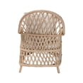 thumbnail image 4 of bali & pari Florence Bohemian Ivory Braided Rattan Arm Chair, 4 of 6