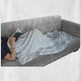thumbnail image 6 of Vintage Boat Soft Flannel Fleece Throw Blanket, Doodle Style Sailing Freedom Concept with Ocean Waves Boat and Clouds, Cozy Plush for Indoor and Outdoor Use, 60" x 80", Baby Blue Cream, by Ambesonne, 6 of 6