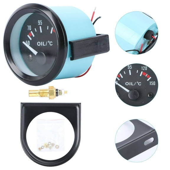 SKISUNO 1Pcs Automotive Equipment Temperature Thermometer with 2.8in Diameter and 4.5in Line Length