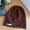 caramel, variant on 100% Wool Slouch Beanie - Face-Framing Winter Warmth Hat,One Size Fits All,black