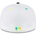 thumbnail image 4 of Men's New Era White New York Yankees Neon Eye 59FIFTY Fitted Hat, 4 of 5
