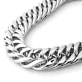 thumbnail image 5 of EOEMY Fashion 9/11/13/16/20/22mm Curb Cuban Link Chain Stainless Steel Mens Necklace-Silver-22mm-36Inch Or 91Cm, 5 of 5