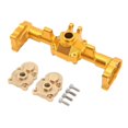 thumbnail image 1 of CNC Rear Axle Housing for FMS for FCX24 1/24 RC Car Heightening Widens Rear Axle Housing with Brass Gear Cover Screw Gold, 1 of 1