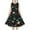 Black, variant on snilers Girls Summer Sundress Butterfly Print Sleeveless Swing A Line Dresses Beach Vacation Pleated Midi Dresses for Kids 4-14 Years
