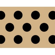 12 Pack, Black Dots Kraft Tissue Paper 20 x 30", Soft Fold Sheets for Christmas, Valentine's Day, Event and Birthday Gifts, Made In USA
