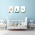 thumbnail image 5 of ZHONGYUTONG Ocean Animal Nursery Wall Art 3 Piece Cute Jellyfish Octopus Whale Watercolor Poster Prints on Canvas Funny Artwork for Kids Room Bedroom Wall Decor (20.00" x 28.00" x 3PCS), 5 of 6