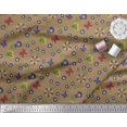 thumbnail image 3 of Soimoi Brown Rayon Fabric Leaves,Insect & Floral Artistic Decor Fabric Printed BTY 56 Inch Wide, 3 of 3