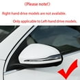thumbnail image 6 of Black-1-For Mercedes-Benz C-class W205 E-class W213 GLC-class X253 S-class W222 W238 ABS bright black car rearview mirror cover trim LHD, 6 of 7