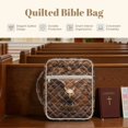 thumbnail image 6 of ZUXONGSY Leather 3D Owl Print Bible Cover for Women Quilted Bible Carrying Case Large ChuZU Bag with Handle Christian Gift for Daily Use, 6 of 7