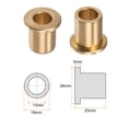 thumbnail image 2 of Flange Bearing Sleeve 13mm x 19mm x 25mm Bronze Self Lubricating Bushings Sleeve Bearing, 2 Pieces, 2 of 5