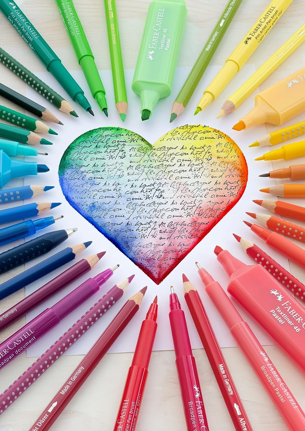 Faber-Castell Color Grip Colouring Pencils - Water-Soluble - Pack of 36