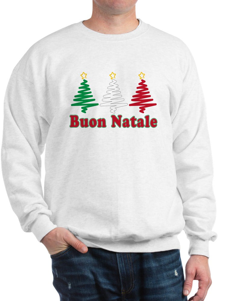 Buon Natale Jumper.Cafepress Cafepress Buon Natale Crew Neck Sweatshirt Walmart Com Walmart Com
