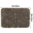 thumbnail image 6 of Unique Bargains Non-Slip Thick Microfiber Soft Plush Bathroom Mat Quick Dry Bath Rug Brown 20"x32", 6 of 7