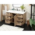 thumbnail image 2 of Pemberly Row Modern 48" Wood Single Bathroom Vanity in Natural Oak, 2 of 16