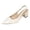 Fashion Shoes - White, variant on Pumps for Women Closed Toe Pointed Front Slingback Heels Sleek Glossy Finish Minimalist Classic Chunky Block Heel Dress Shoes for Evening Party Office Work Attire