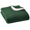thumbnail image 5 of Better Homes & Gardens Faux Wool Couch Throw Blanket with Faux Fur Reverse, Pine Green, 50 x 72 in, 5 of 5