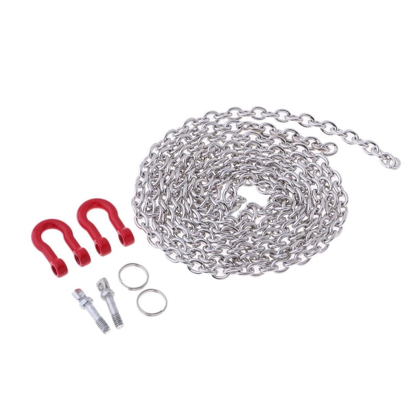 Cadena de remolque Zulema 1/10 Car Crawler para Axial SCX10 90046 D90 rojo