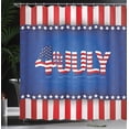thumbnail image 4 of Ambesonne 4th of July Shower Curtain, America Flag Pattern, 69"Wx75"L, Multicolor, 4 of 5