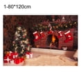 thumbnail image 2 of Flmtop Fond de Noël Rectangle Tissu Sans Rides Santa Claus Fond d'Écran Partie Décor, 2 of 8