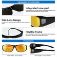 thumbnail image 6 of TINHAO Wrap Around Fit Over Glasses Sunglasses for Men with Hard Case, Polarized UV400 Prescription Glasses for Driving Fishing Cycling Hiking Outdoor Sport, 6 of 7