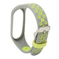 thumbnail image 4 of Replacement Wristband Full Protection Adjust Size Soft Silicone Smart Bracelet Strap for Mi Band 7 Grey Green, 4 of 14