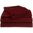 thumbnail image 1 of Egyptian Cotton 1200 Thread Count Solid Sheet Set  Full-Burgundy, 1 of 4