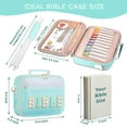 thumbnail image 3 of Bible Cover Case for Women,Large Leather Bible Carrying Cases Christian Gifts for Women ,Preppy Chenille Letter Bible Bag Bible Purse with Shoulder Strap, Church Bag Christian Gifts for Women, 3 of 4