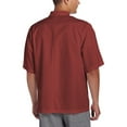 thumbnail image 2 of 2-PACK Chef Code Basic Short Sleeve Chef Coat with Pearl Buttons, Chef Jacket, Red, M, 2 of 2