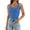 Blue, variant on Fantaslook V Neck Tank Tops for Women Sleeveless Summer Tops Ribbed Casual Slim Shirts Basic Knit Tees