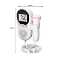 thumbnail image 1 of Monitor De Pulso Cardiaco Sensor de frecuencia cardíaca para bebés Detectores de latidos cardíacos fetales para mujeres embarazadas (Digital) Hugtrwg Libre de BPA, 1 of 4