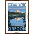 thumbnail image 5 of Art.com Mount Hood, Oregon, View of the Mountain from Lost Lake Art Print by Lantern Press, Brown Frame Wall Art, 21" x 29", 5 of 5