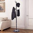 thumbnail image 1 of Costway 69'' Coat Stand Tree Rack Hat Holder Entryway Hanger Umbrella Clothes W/ 8 Hooks, 1 of 6