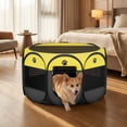thumbnail image 6 of Pet Playpen for Small Animal Indoor Cats Enclosed, Pop up Dog Playpen Outdoor Tent Crate Cage with Locking Zipper Top Cover Door for Puppy Kitten Tent-Small, 6 of 9