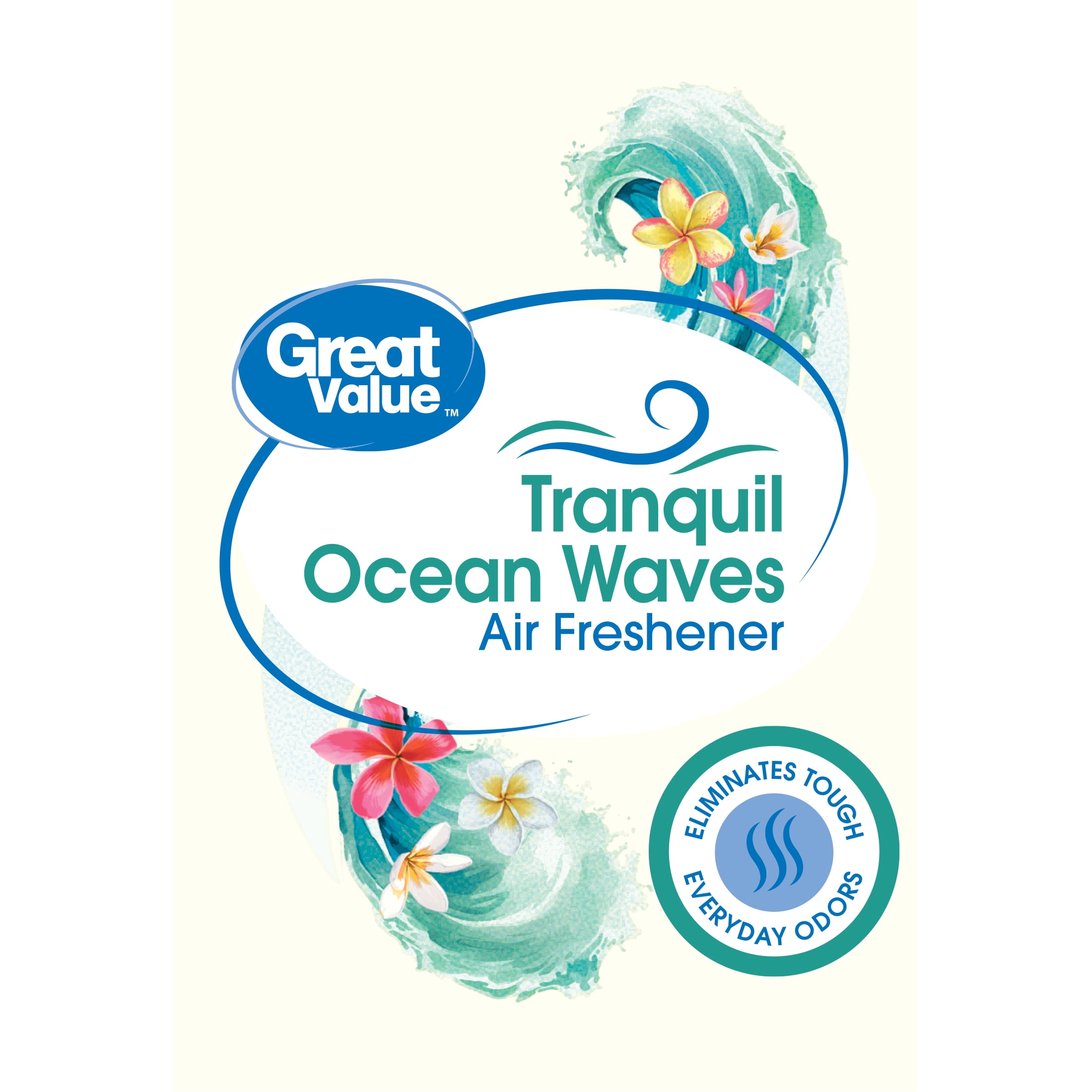 (2 pack) Great Value Aerosol Air Freshener, Tranquil Ocean Waves, 8 oz