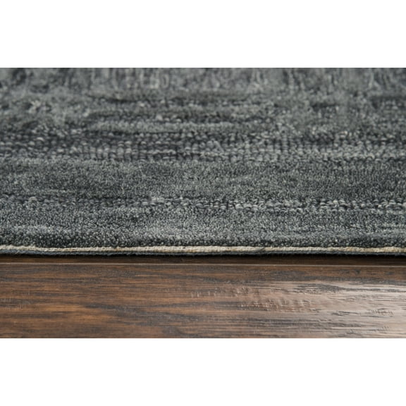 Alora Decor Emerson 9' x 12' Squares Dk. Grey/Gray/Rust/Blue Area Rug